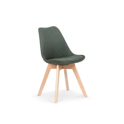 CHAIR K 303, DARK GREEN / BEECH